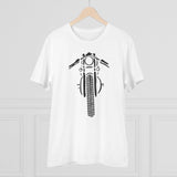 White PC Cotton Men's Bike Ride Design Half Sleeve T-Shirt (180GSM) - casual occasion wear