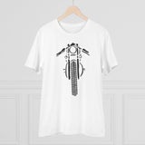 White PC Cotton Men's Bike Ride Design T-Shirt (Half Sleeve, 180GSM)