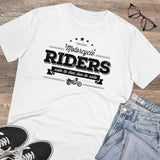 White PC Cotton Men's Bike Ride Design Half-Sleeve T-Shirt (180GSM)