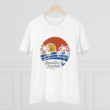 White PC Cotton Beautiful Summer Printed Men's T-Shirt (180GSM), half sleeve round neck for casual occasions