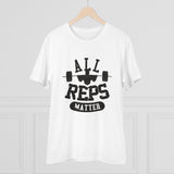 White PC Cotton Men's T-Shirt (All Reps Matter design), 180GSM half sleeve round neck, casual occasion