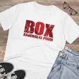 White PC Cotton Men's Telugu Design Half Sleeve T-Shirt (180GSM), casual occasion wear