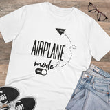 White PC Cotton men's T-shirt, Explore The Unseen design on half sleeves, round neck, 180GSM thread count for casual occasions