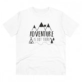 White PC Cotton Explore The Unseen men's t-shirt, half sleeve, round neck, 180GSM thread count