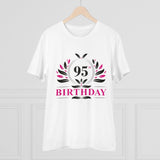 White PC Cotton 95th Birthday Printed T-Shirt (180GSM), half sleeve round neck for men's casual occasion