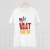 White PC Cotton Su Vat Kare Che Printed T-shirt (Half sleeve, Round neck), casual wear for men on a hanger