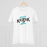White PC Cotton Bahot Kadak Printed Men's T-Shirt (Half Sleeve, Round Neck) - 180GSM Casual Wear