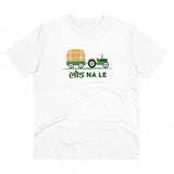 White PC Cotton Load Na Lee Printed T-Shirt, half sleeve, casual occasion for men