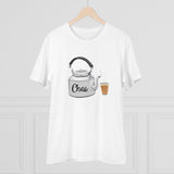 White PC Cotton Men's Marathi Design Half Sleeve T-Shirt (180GSM)