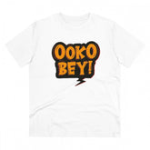 White PC Cotton Men's Telugu Design Half Sleeve T-Shirt (180GSM), casual wear