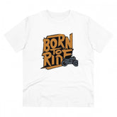 White PC Cotton Explore The Unseen printed men's half sleeve t-shirt, 180GSM thread count