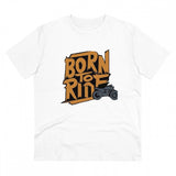 White PC Cotton Explore The Unseen printed men's half sleeve t-shirt, 180GSM thread count