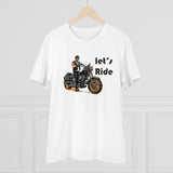 White PC Cotton Men's T-Shirt - 'Explore The Unseen' design, half sleeve, round neck