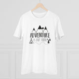White PC Cotton "Explore The Unseen" Men's Half Sleeve T-Shirt (180GSM), casual occasion wear for men