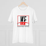 White PC Cotton Knowledge Factory printed men's t-shirt with half sleeves and round neck, 180GSM thread count