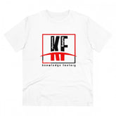 White PC Cotton Knowledge Factory printed men's t-shirt (180GSM), half sleeve, round neck, casual wear