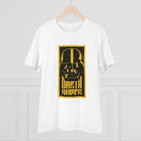 White PC cotton Darth Vader printed men's t-shirt, half sleeve, round neck design for casual wear