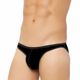 Men's black cotton ultra-soft briefs underwear - smooth fit, contoured pouch, all-day fresh technology