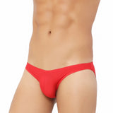 Red cotton ultra-soft men's briefs, comfortable and supportive underwear