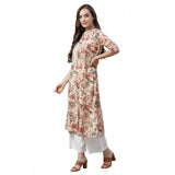 Women's Cotton Printed Floral Print Kurti (Multicolor, Cotton)