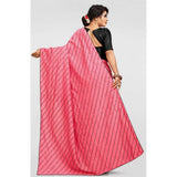 Vichitra Gajari saree with mirrorwork blouse (5-6 meters), traditional Indian daily wear silk saree on hanger