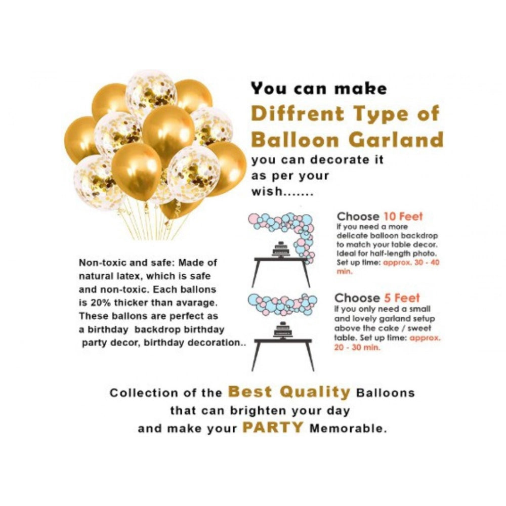 Golden 2nd birthday decoration set for boys or girls, includes foil balloons and confetti, eco-friendly and safe for children's parties