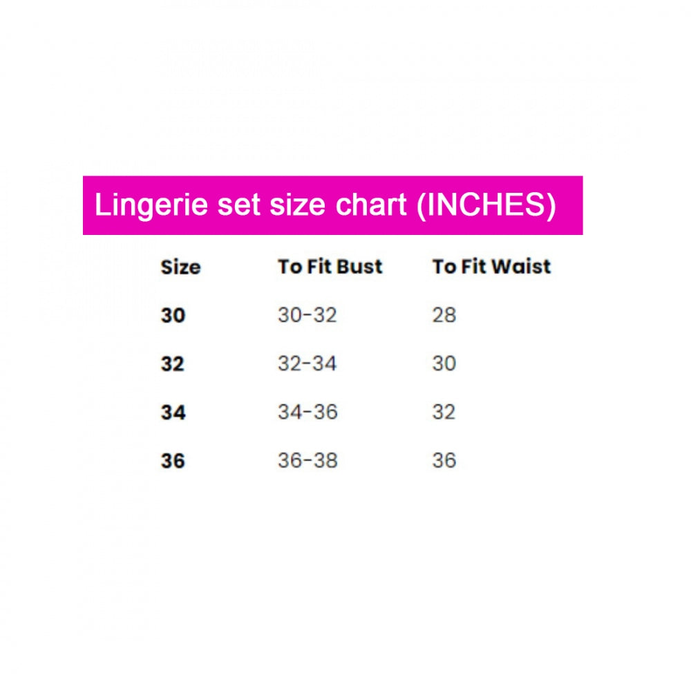 Black lace women's lingerie set: 1 bra, 1 panty; imported fabric for comfort; 95% elastane lace adds softness; suitable for special events