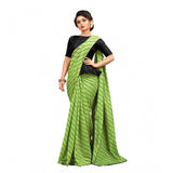 LightGreen Vichitra saree with blouse (5-6 meters), intricate sequence work on vibrant fabric for daily wear