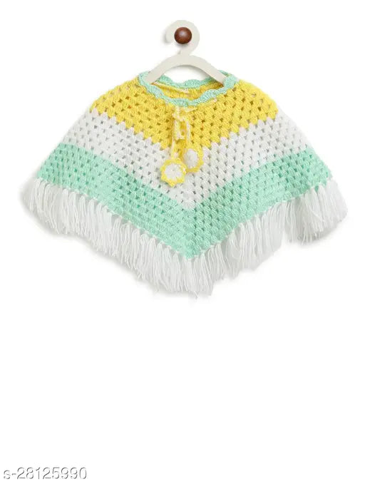 Hand-knitted Vardhaman wool dress, multi-size for kids (0-2 years)