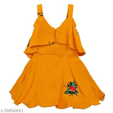 Silver Georgette Embroidered Net Sleeveless Baby Dress, size 9-12 months - stylish Indian apparel for girls