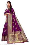 Designer Kanjeevaram Silk Banarsi saree in Zari woven pattern, single piece from India