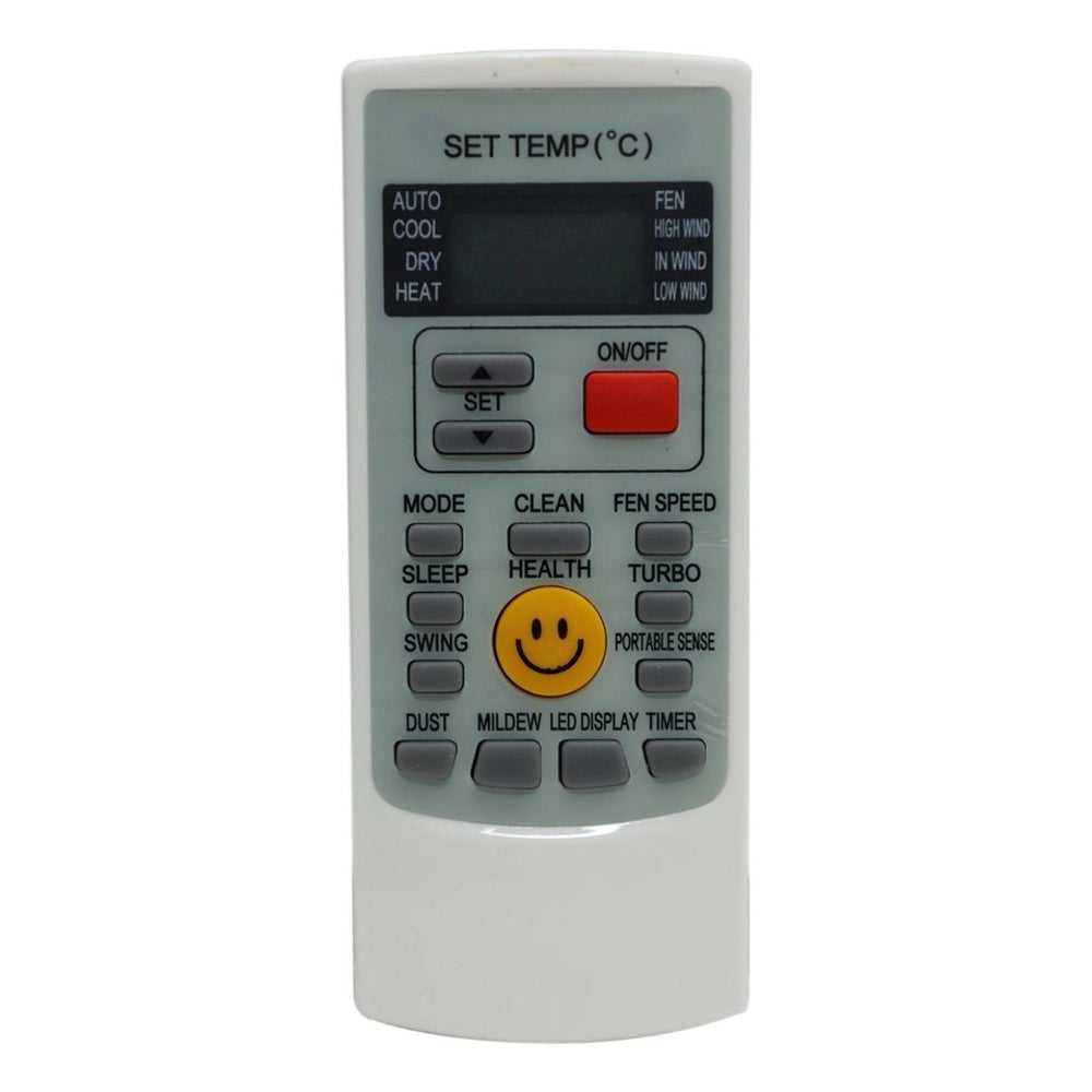 Multi-colored infrared remote compatible with Haier AC, long-distance range 30 feet, ergonomic design for easy use