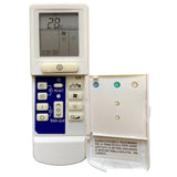 Multi-colored Infrared Remote No. 7C, compatible with Onida AC remote control, offers long-distance operation and ergonomic design for comfortable use from sofa, divan or bed