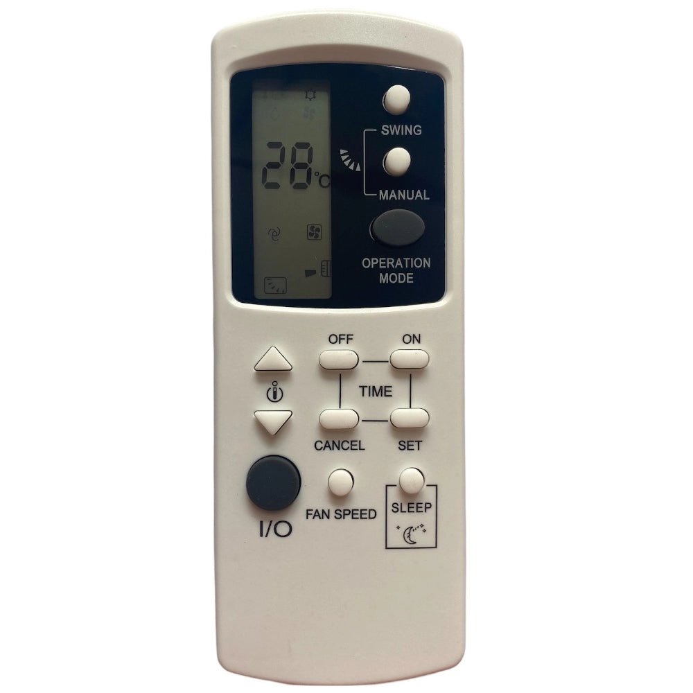 Multi-colored infrared remote compatible with Whirlpool 3D Auto AC Remote Control, long-range (up to 30 feet), ergonomically designed for easy grip and comfortable use from any room corner