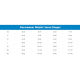 Maroon 4D stretch saree shapewear, solid pattern for women's figure enhancement