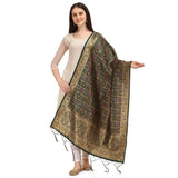 Green silk Zalhar Work Duppatta for traditional wear (223 meters, 36-inch width)