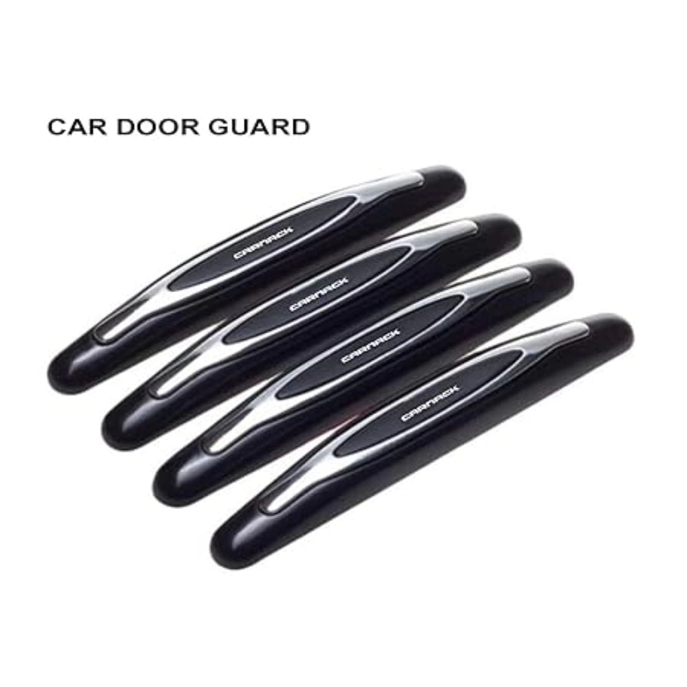 White microfibre car door guards, compact design protects against scratches & dents
