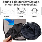 Black cotton car side window sun shades (pack of 4) for UV protection and cooling interior