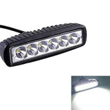 6 Led Straight Fog Lights Projector Lens (Black)