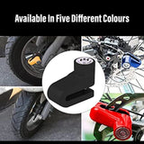 Black iron mini bicycle motorcycle disc brake lock, easy installation with hardened steel locking pin for added security