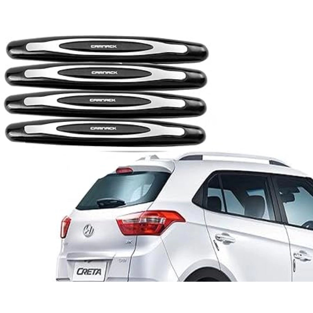 White microfibre car door guards, protects tight spots, pack of 4 durable design