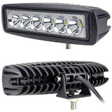 6 Led Straight Fog Lights Projector Lens (Black)