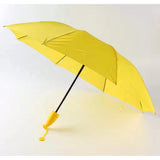 Assorted color, lightweight, durable banana-shaped mini umbrella with oversized dual layer. Perfect for kid's gifts, fits comfortably in outer casing