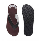 Maroon rubber unisex slippers for ultimate comfort - ideal for casual wear