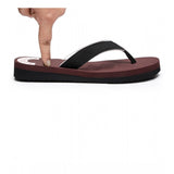 Maroon rubber unisex orthopedic slipper and flip flops for comfortable wear