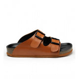 Tan cork unisex sandals - fashionable, comfortable, trendy flip flops