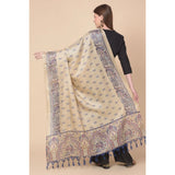 Art silk printed gold dupatta for women, vibrant design, 2.25-2.50 mtr length, suitable for casual occasions