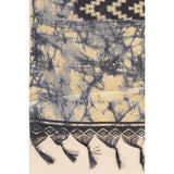 Art Silk Printed Black Dupatta for women (length 2.25-2.50 mtr), ideal for casual occasions