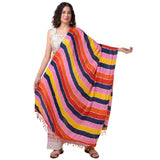 Multicolor Chanderi printed dupatta for women (length 2.25-2.50m), casual occasion wear