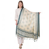 Art Silk Printed Grey Dupatta (Length: 2.25-2.50mtr), ideal for casual occasions, women's fashion accessory
